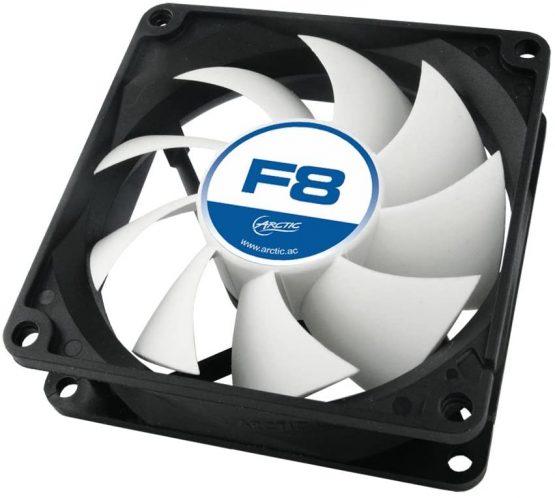 ARCTIC F8 - 80 mm Standard Case Fan, quite motor, Computer, Push- or Pull Configuration, Fan Speed: 2000 RPM - Black, White - Image 4