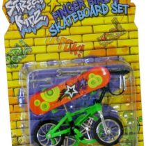 Street Kidz Finger Bmx Bike And Skateboard Set - Colour Vary