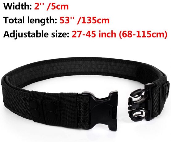 LUUFAN Military Tactical Belt Security Gear Adjustable Heavy Duty Belt with Quick Release Buckle for Outdoor Activity - Image 3