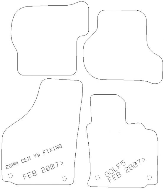 Sakura SS4688 Carpet Floor Mat, Black Trim - Image 2
