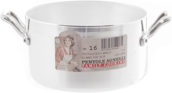Agnelli High Aluminum Casserole Family 2 Handles 16 cm Cooking pot