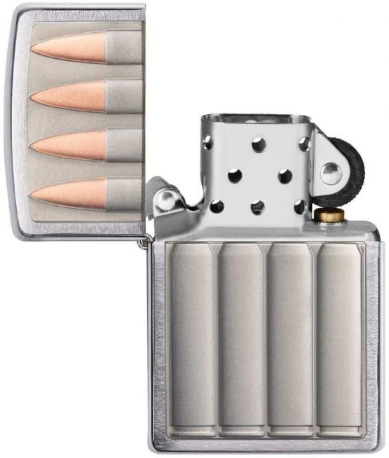 Zippo Unisex's Bullets Windproof Lighter, Chrome, Regular - Image 4