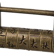BQLZR Metal Chinese Old Style Vintage Antique Password Lock Padlock for Suitcase and Box