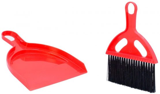 Milestone Camping 20940 Mini Dustpan and Brush Set Ideal for Camping Tents Caravans, 20cm x 17cm x 15cm, Red - Image 4