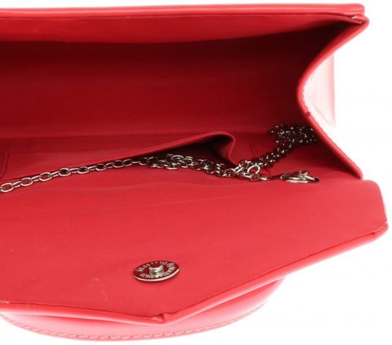 Girly Handbags Patent Clutch Bag Handbag Small Hard Case Ladies - Image 3