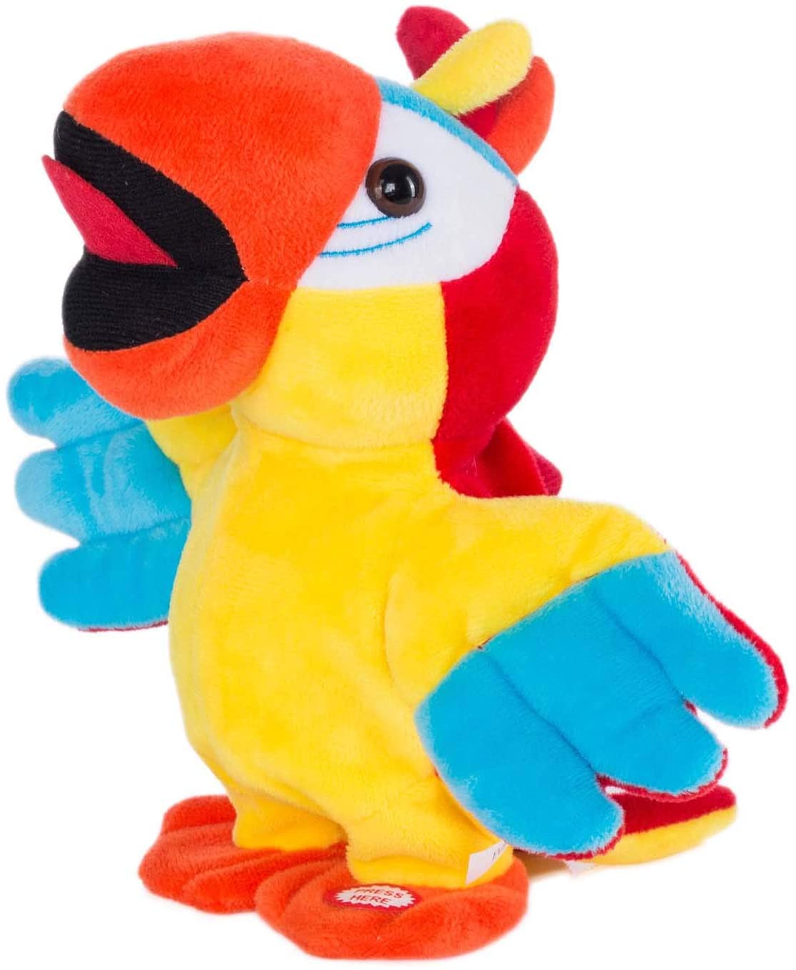 Dancing Soft Toy - Singing & Talking Soft Toy - Talks, plays the melody and flutters through the area (Parrot) - Image 2