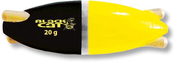 Black Cat 15g Vibro Underwater Float, black/yellow, 15 g