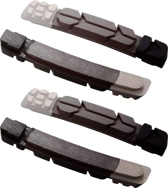 BBB Cycling TriStop Replacement Bike Brake Pads, Compatible with BBB Tristop Brake Shoes, 2 Pairs (4 Pieces)