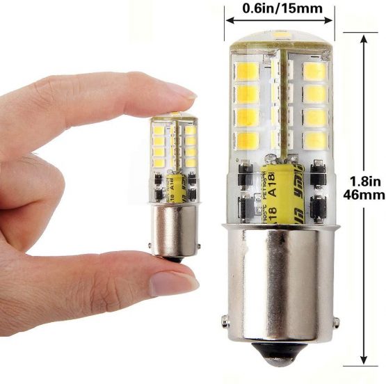 BA15S led bulb 12V AC/DC, 5 Watt White 6000K, 1156 1141 S8 Single Contact Base, Waterproof design For Boat, RV, Auto Car, Outdoor Landscape Lighting etc (Pack of 2) - Image 2