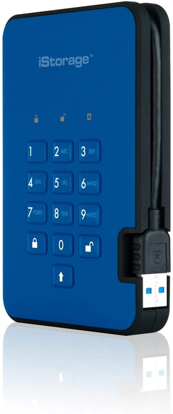 iStorage diskAshur2 SSD 4 TB -Secure Portable Solid State Drive - Password Protected, Dust/Water-Resistant, Hardware Encryption IS-DA2-256-SSD-4000-BE - Image 3