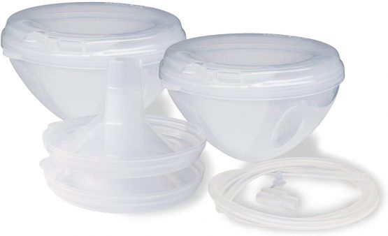 Freemie Hands Free & Concealed Collection Cups for Use with Electric Breast Pumps - Pump Anytime, Anywhere with Hidden Breast Milk Collection Cups