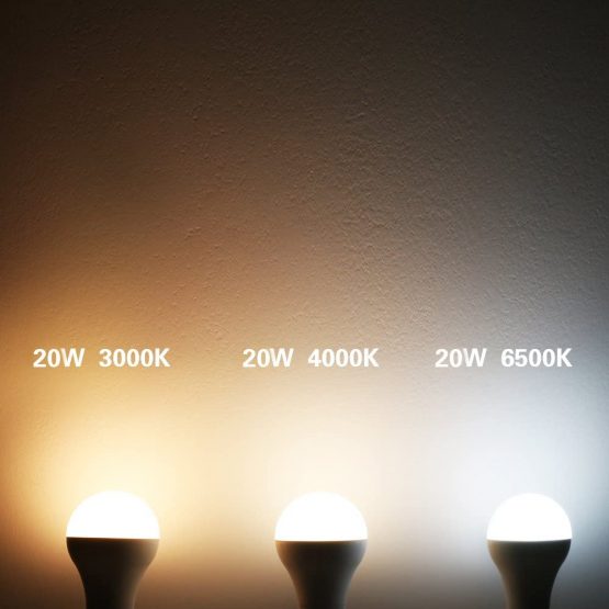 Awenia LED Light Bulb E27 Cool White A65 Edison Screw,20W 2452 lumens 6500K=150W Incandescent Bulb Golf Ball, Single - Image 4