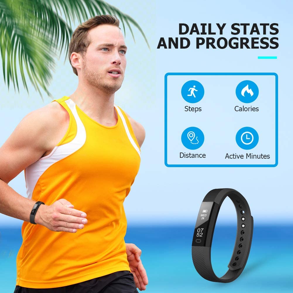 Fitness Tracker, Fitness Tracker Pedometer Watch with Slim