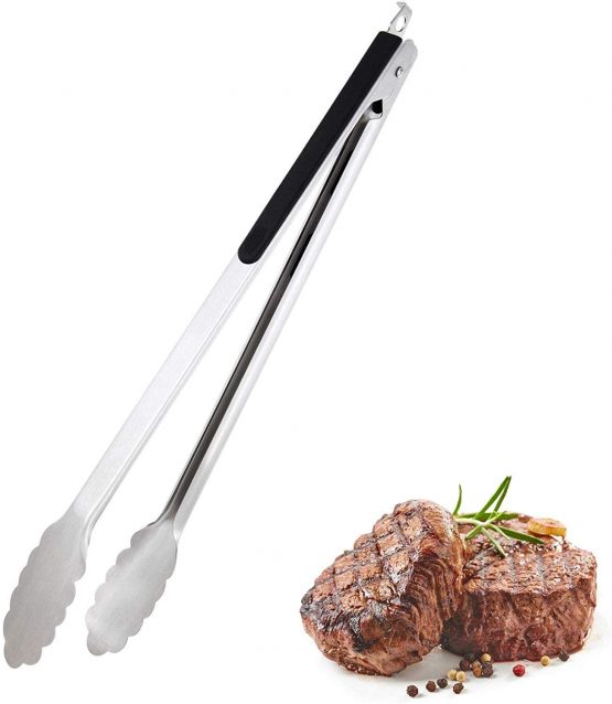 Westmark Barbecue Tongs, Stainless Steel/Plastic, Length: 37.7 cm, Classic Special, Silver/Black, 15162270