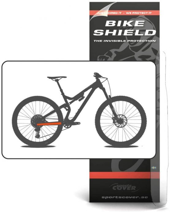 Bike Shield Stay Shield 1 Frame Protection - Transparent Gloss