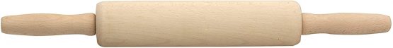 apollo THE HOUSEWARES BRAND 8936 Housewares 43 x 6 cm Beechwood Revolving Rolling Pin, Natural Wood - Image 2