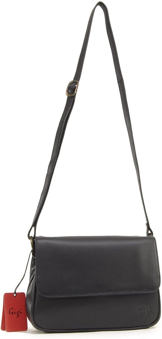 GIGI - Women's Leather Flap Over Cross Body Handbag - Shoulder Bag with Long Adjustable Strap - OTH1008 - Image 2