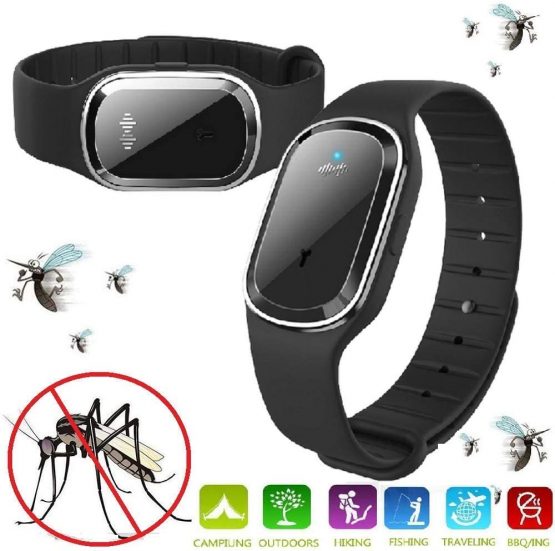 N3 ZELEK Mosquito Repellent Bracelet Mosquito Bands NEWEST CHIP Insect Repellent Bands Ultrasonic Pest Repeller Wrist Band Pest Control Repellent Bracelet Anti Mosquito Wristband Smart Insect Watch