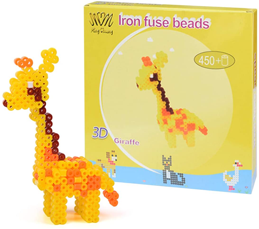 LIHAO 5mm Fuse Beads, 3D Giraffe DIY Fuse Beads Decoration Toys Set