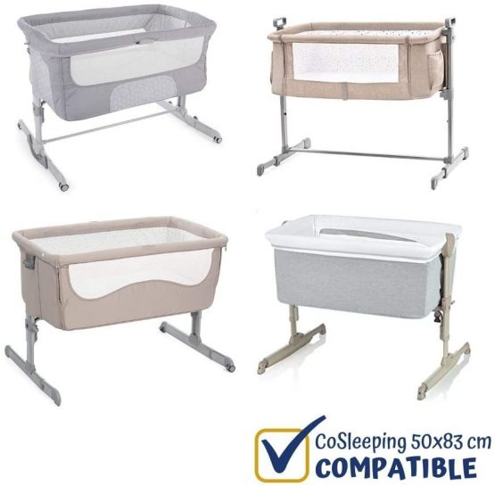 FlyIdeas Next to Me Beistellbett Spannbettlaken MAXI 8 Teile Set 50x83cm | 2 Spannbettlaken, 2 Oberer Laken, 2 Matratzenschonern & 2 Kissenbezüge | Organisch Reine Baumwolle 160 GSM OEKO-TEX Zertif - Image 3