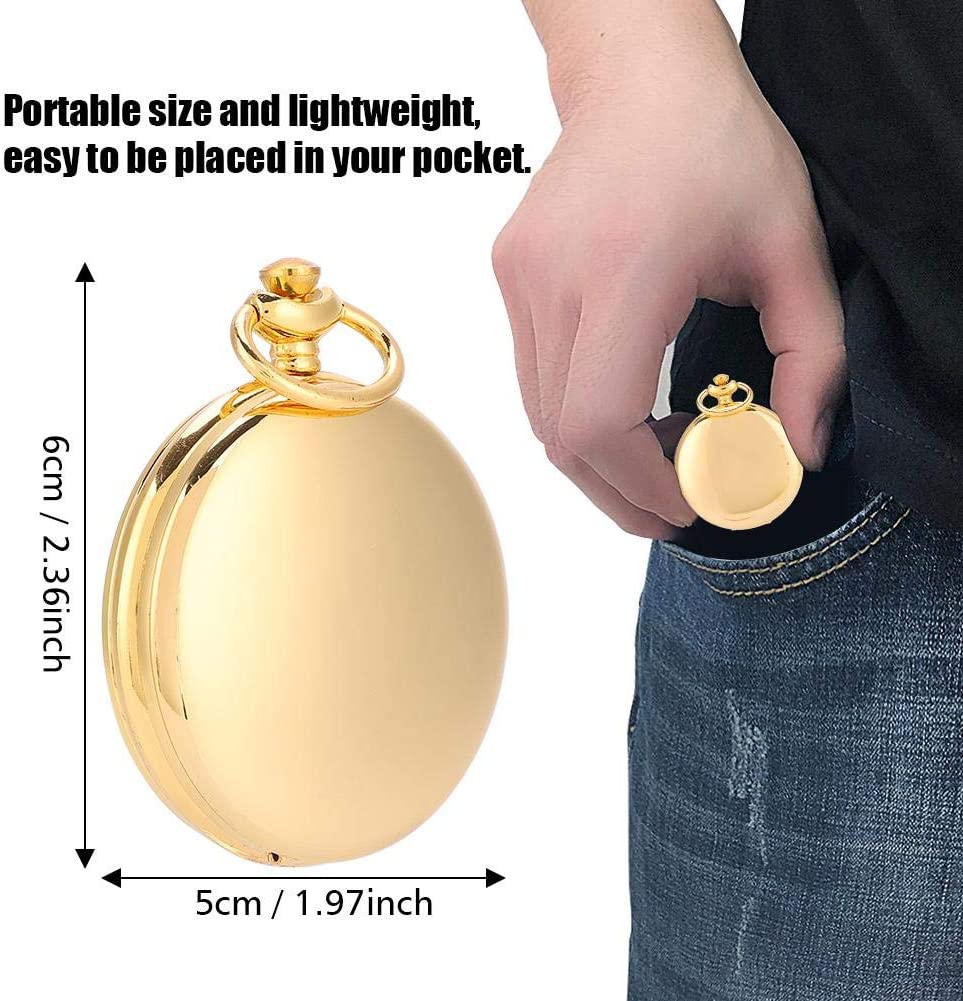 Brass Compass Pocket Watch Style Compass Ring Camping Navigation Direction Tool for Outdoor Camping Hiking and Emergencies - Image 2