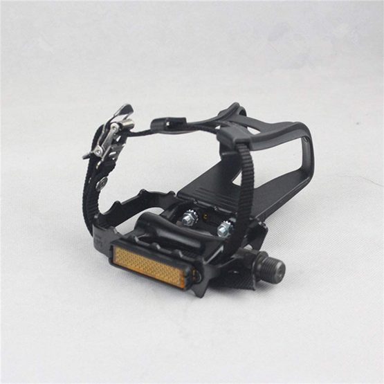 COZYROOMY Bike Pedals with Clips and Straps, for Exercise Bike, Spin Bike And outdoor bicycles, 9/16-Inch Spindle Resin/Alloy Bicycle Pedals, Half year warranty - Image 3