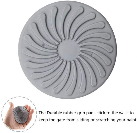 Stair Gate Wall Protector, 4 Pcs Stair Gate Extension Wall Guard for Protecting Stair, Door, Wall Surface, Babies & Pets Safety - Image 4