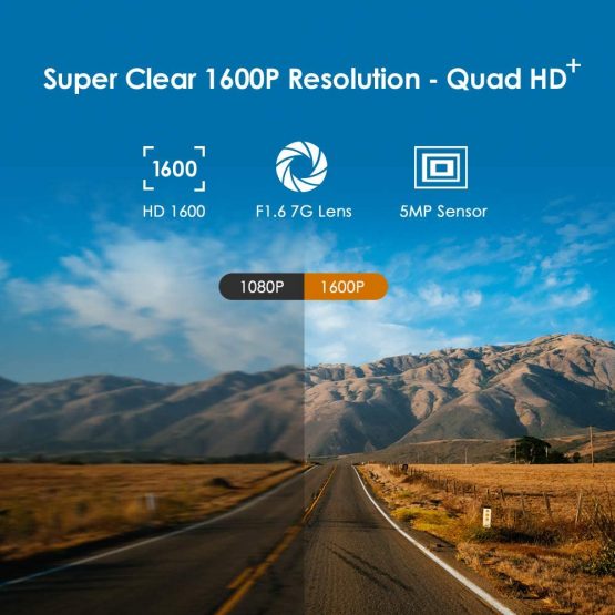 VIOFO A119 V3 Dash Cam 2K with GPS, True HDR, Buffered Parking Mode, 2560x1440P Quad HD+ Car Dash Camera, Ultra Clear Night Vision, 140° Wide Angle, Motion Detection, G-Sensor, Time Lapse - Image 3