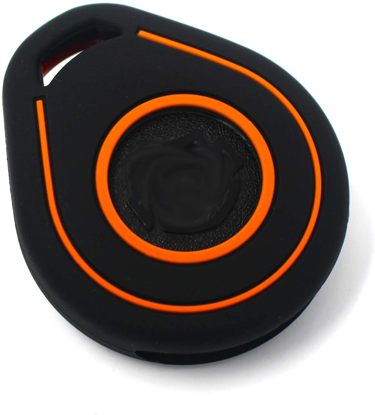 CYK HAB Key Cover for Motorcycle Key Silicone, Black Orange - Image 2