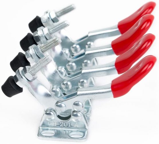 IMAGINE  New 4PCS Hand Tool Toggle Clamp 201A Antislip Red Horizontal Clamp 201-A 