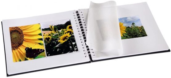 Hama Fine Art Spiral Bound Album, 28 x 24 cm, 50 White Pages | Grey - Image 4
