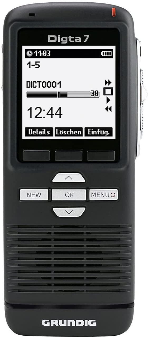 Grundig Digital Dictaphone Digta 7 (PDM7020-12) Handheld Dictaphone with Dictation Software 160 x 160 Pixels
