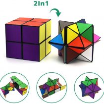 Euclidean Cube Star Cube Magic Cube Set,Transforming Cubes Magic Puzzle Cubes for Kids and Adults