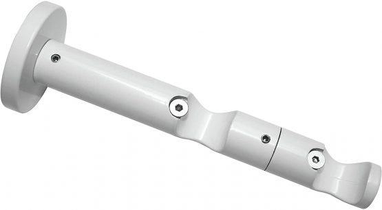 Gardinia Bracket Ø 20 mm 8/6, Metal, White, 8 x 8 x 0.02 cm
