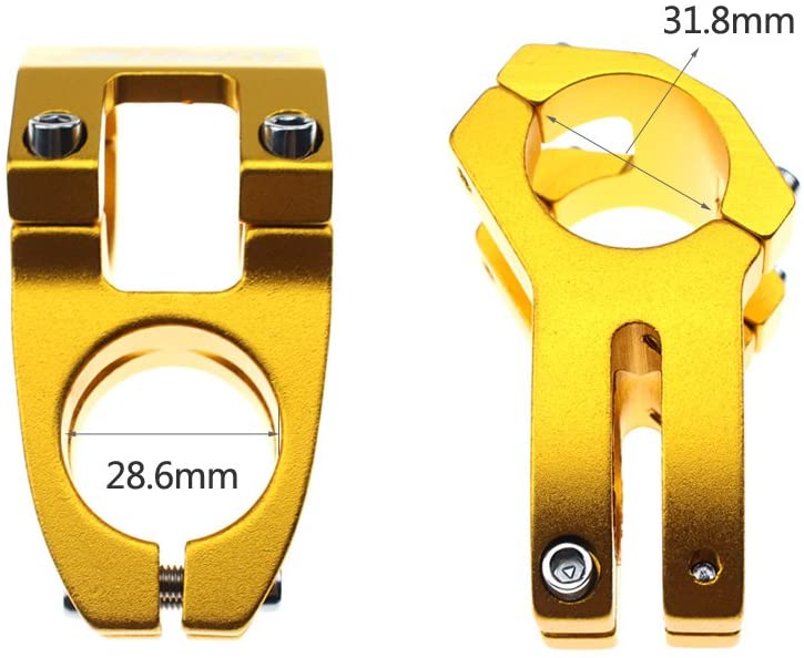 Potence De Vélo 31.8mm X 45mm En Aluminium - Courte Et Légère Pour VTT Et Vélo De Route