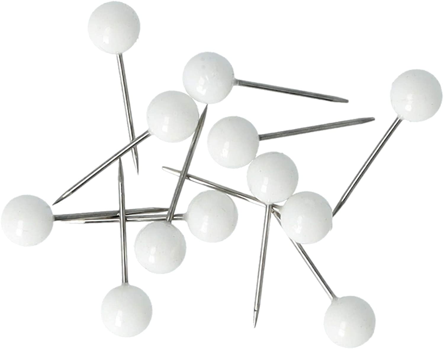 Westcott E-10501 00 Round Head Needles Pack of 100 5 mm Diameter 16 mm Long White - Image 3