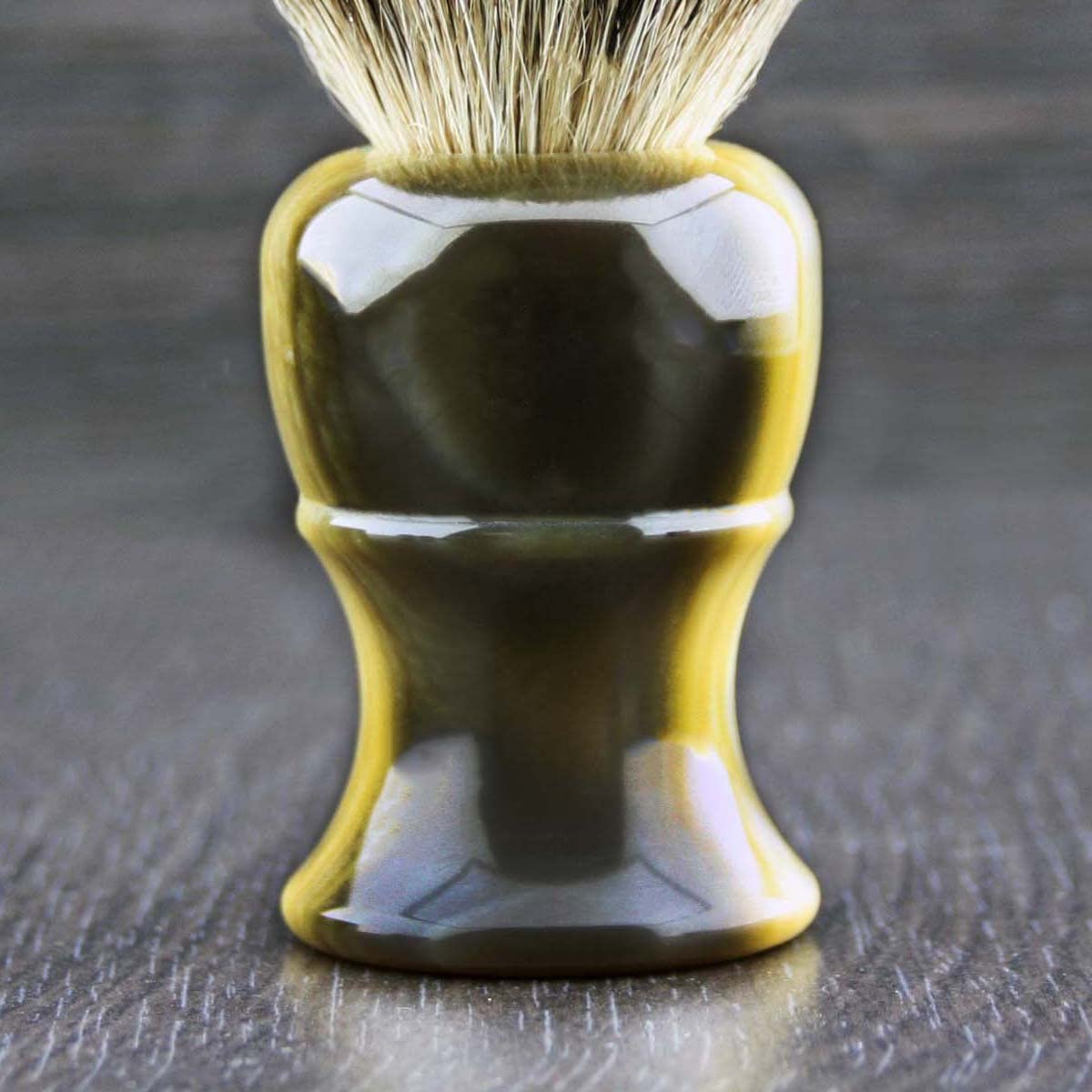 Black Badger Hair Bristles Men's Shaving Brush in Resin Handle Perfect For Clean Shave - Image 3