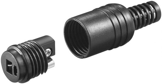 electrosmart Pair of 2 Pin Din Female HiFi Loud Speaker Cable Plugs with Screw Connections - Image 2