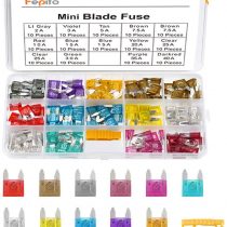 FEPITO 140pcs Mini Car Fuses Assortment Blade Fuse for Auto Car Truck with Storage Case(2A, 3A, 5A, 7.5A, 10A, 15A, 20A, 25A, 30A, 35A, 40A)