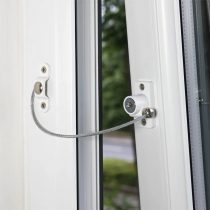 Cardea Essential Child Safety Cable Window Opening Restrictor Lock uPVC Suitable - White (1)