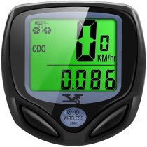 DINOKA Bike Speedometer Wireless, Waterproof Bike Computer and Bicycle Odometer with Automatic Wake-up Multi-Function LCD Backlight Display