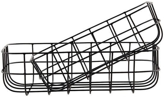 House Doctor Baskets Simply, Black, S: 16X24 cm, L: 20X28 cm, H.: 8 cm