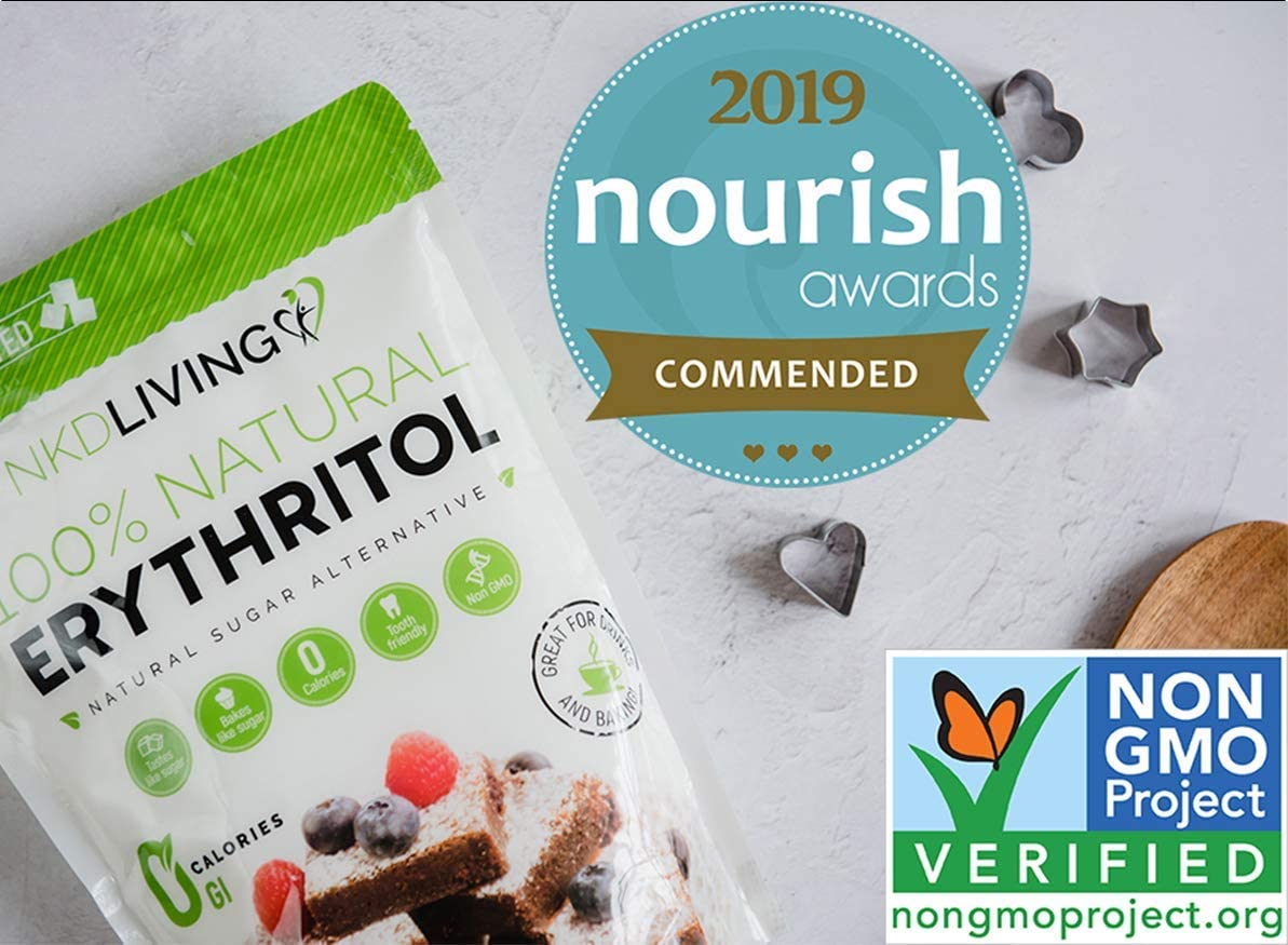 100% Natural Erythritol 1 Kg (2.2 lb) Granulated ZERO Calorie Sugar Replacement - Image 2
