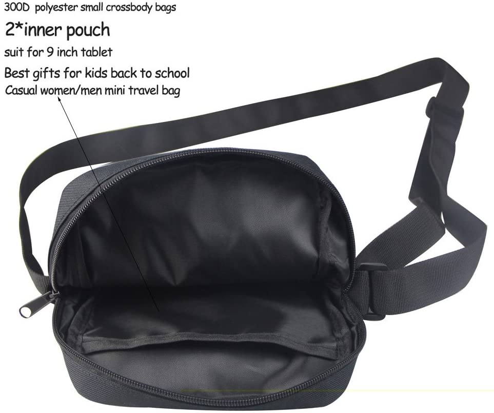 Coloranimal Preschool Kids School Bags Small Crossbody Bookbags Fashion Galaxy Wolf Printed Messenger Pouch - Image 3