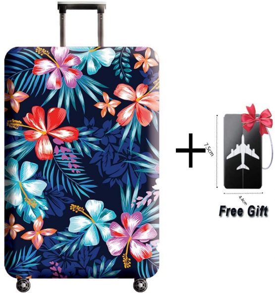 Luggage Cover, THome Protective Washable Suitcase Cover - Travel Elastic Spandex Suitcase Protector with Luggage Tag Fits 18 to 32 Inch Luggage - Image 2