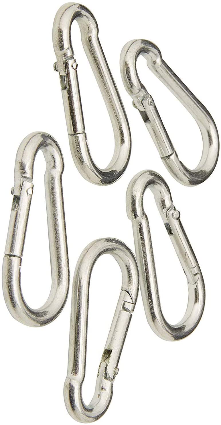 Details about   5 x fiXte Clips Snap Hooks Carabiner Spring Loaded BZP Steel Carabina M7 9/32” 