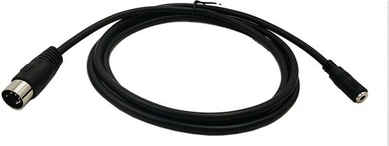 zdyCGTime 3.5mm(1/8in) TRS Stereo Female to 5-Pin Din Male Professional Premium Audio Adapter,Ideal for connecting any other type stereo equipment with Din 5.<1.5M>