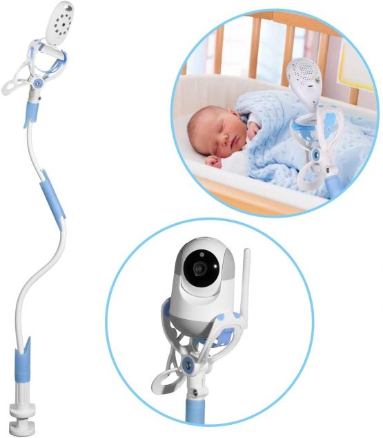 Baby Monitor Holder Universal Holder for Baby Monitor with Straps Flexible Baby Camera Mount Shelf No Drilling Safer Monitor Stand Baby(Baby Monitor not Included) - Image 4