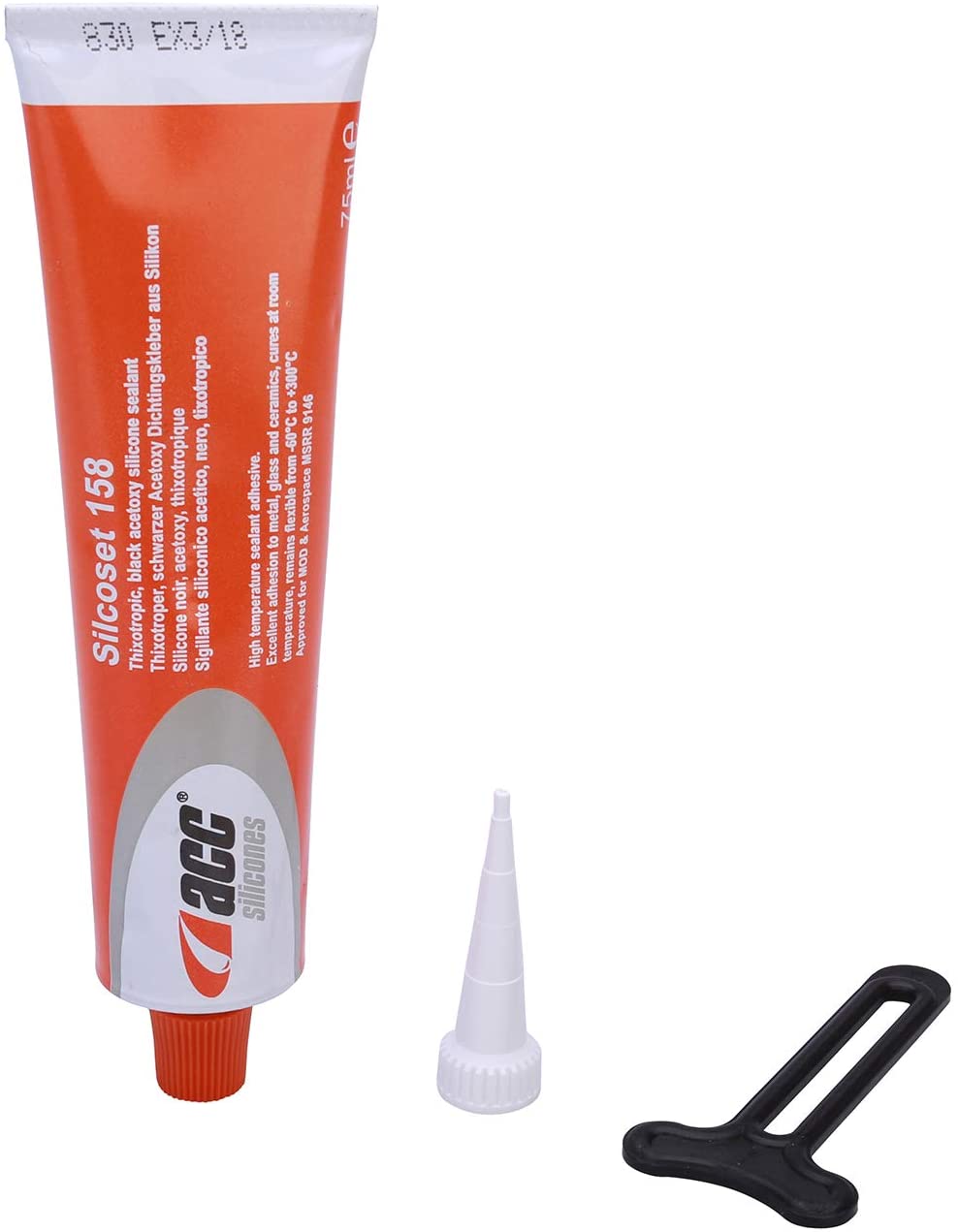 ACC Silcpset 158 - Glass Door Adhesive for High Heat and Oven