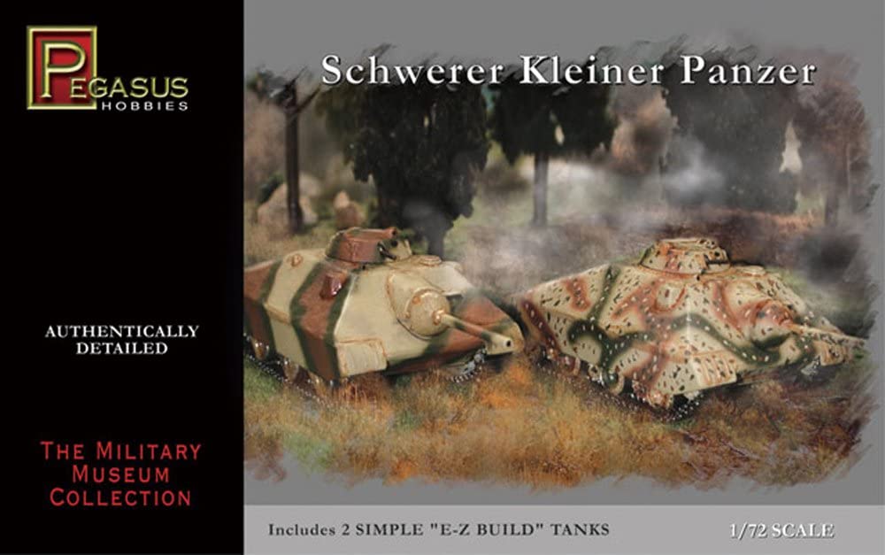 Pegasus PG7605 - Heavy German Panzer 1: 72 Plastic Model Kit, Greenish-Brown, Mittel